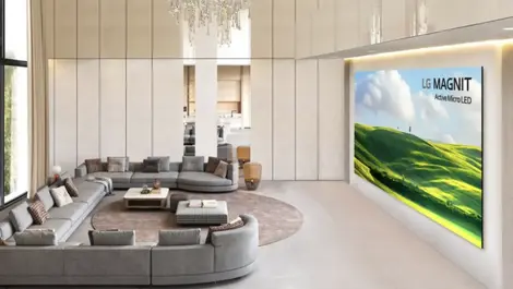 LG unveils 136-inch MAGNIT Active Micro LED home cinema display